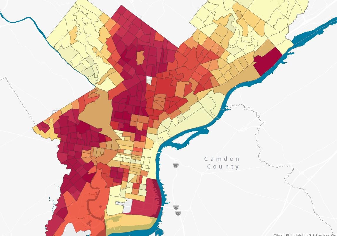 caixa mapa de Filadèlfia