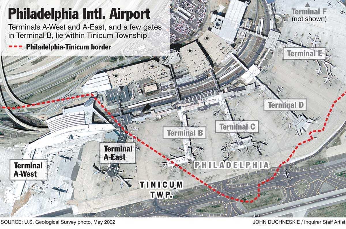 phl terminal de l'aeroport mapa