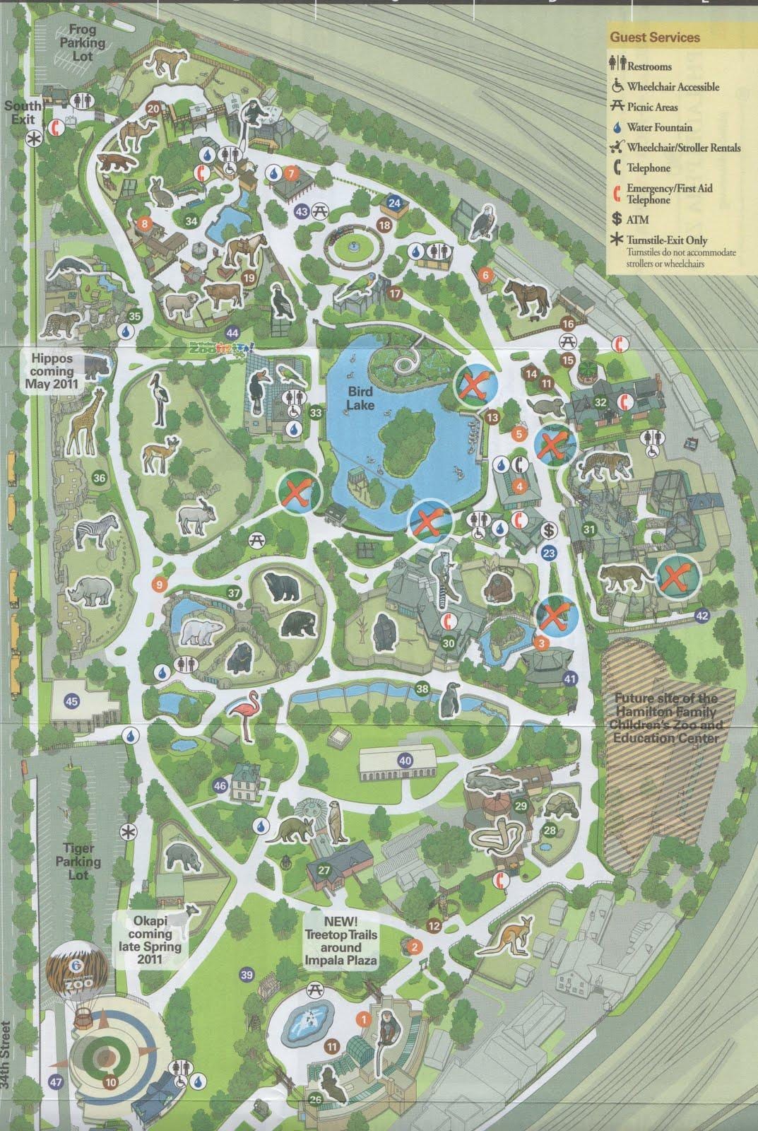 mapa de Filadèlfia zoo