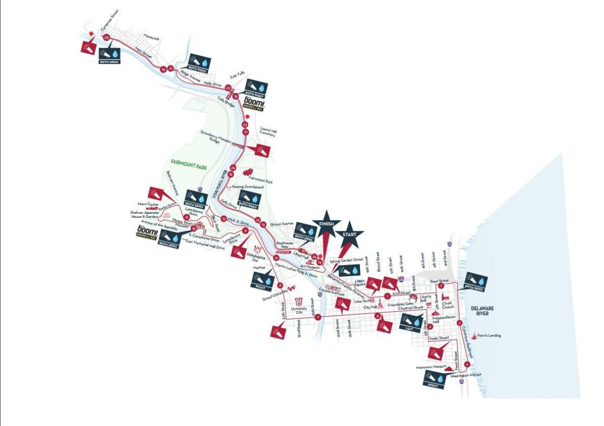 Filadèlfia marató mapa 2015