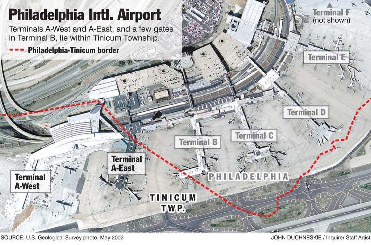 Filadèlfia terminal mapa