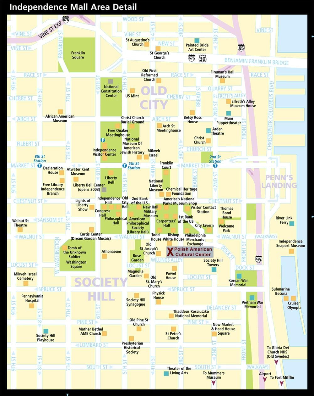 mapa històric de Filadèlfia