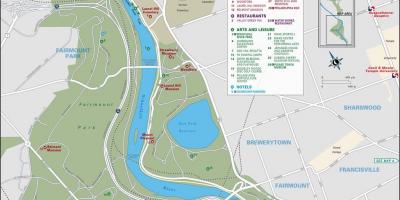 Mapa de (fairmont parc de Filadèlfia