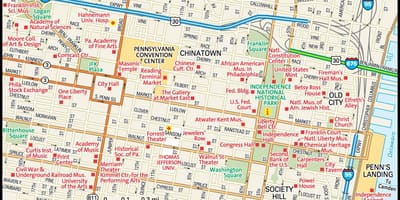 Mapa de la ciutat de Filadèlfia