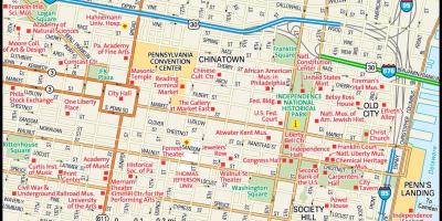 Mapa de la ciutat de Filadèlfia