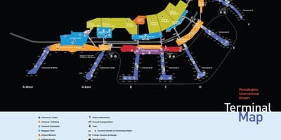 Filadèlfia aeroport economia aparcament mapa
