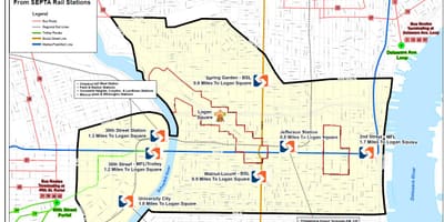 Bus mapa de Filadèlfia