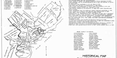 Filadèlfia comtat mapa