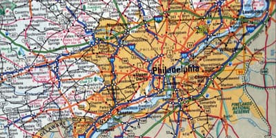 Mapa de Filadèlfia pa