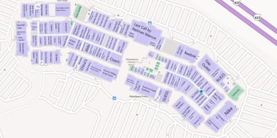 Mapa de Filadèlfia de la prima de punts de venda