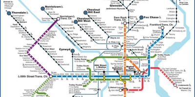 Els septes mapa de Filadèlfia