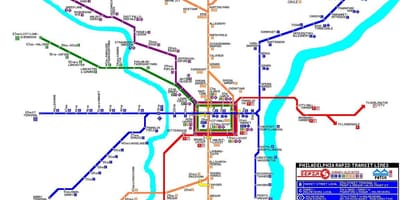 Filadèlfia transport públic mapa