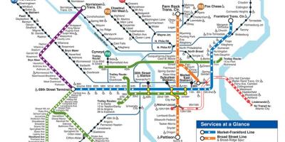 Filadèlfia metro mapa