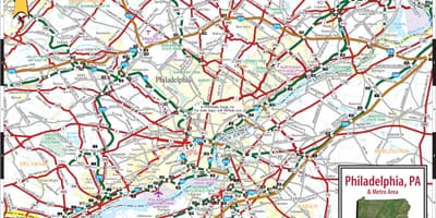Filadèlfia, Pennsilvània mapa